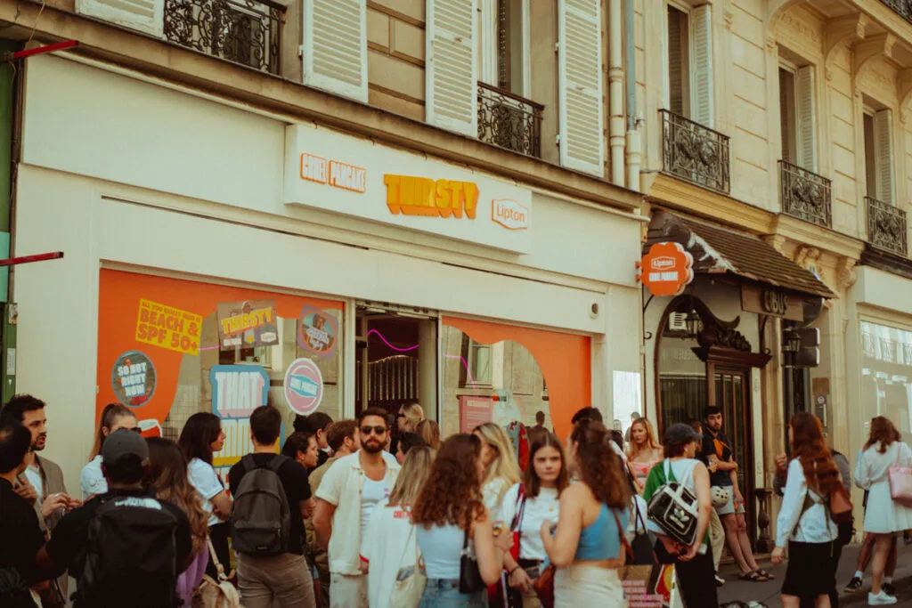 exterieur événement pop up store